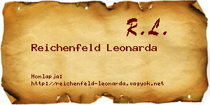 Reichenfeld Leonarda névjegykártya